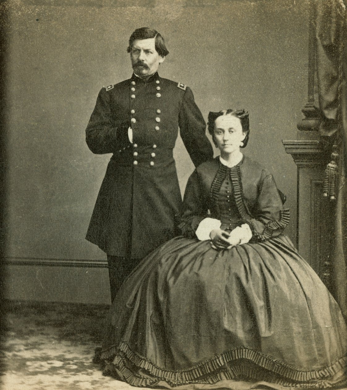 Generalmajor George B. McClellan und seine Frau, veröffentlicht von Anthony