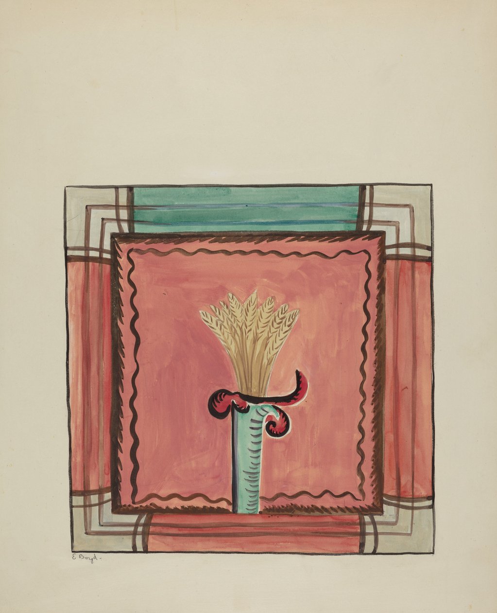 Begleitpaneel vom Hauptaltar, Kirche von Sanctuario, Chimayo von E. Boyd
