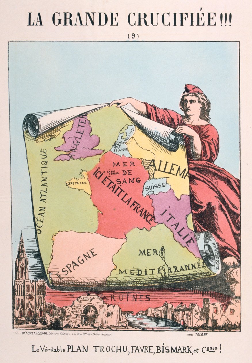 Allegorie der Republik Frankreich, 1871 von E. Courtaux