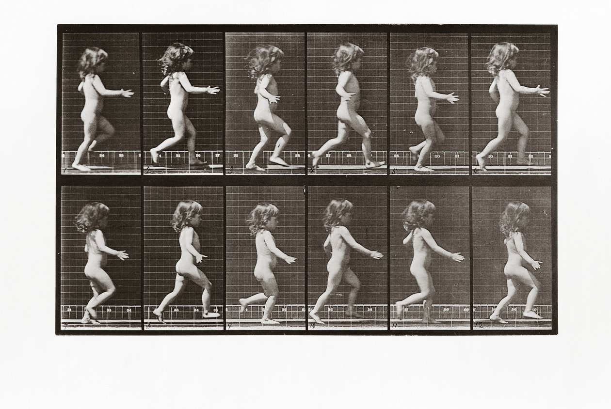 Kind läuft, Platte 469 aus Animal Locomotion von Eadweard Muybridge