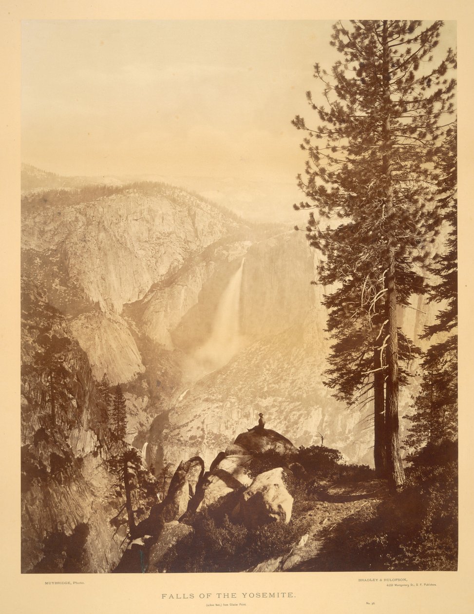 Die Wasserfälle von Yosemite von Eadweard Muybridge