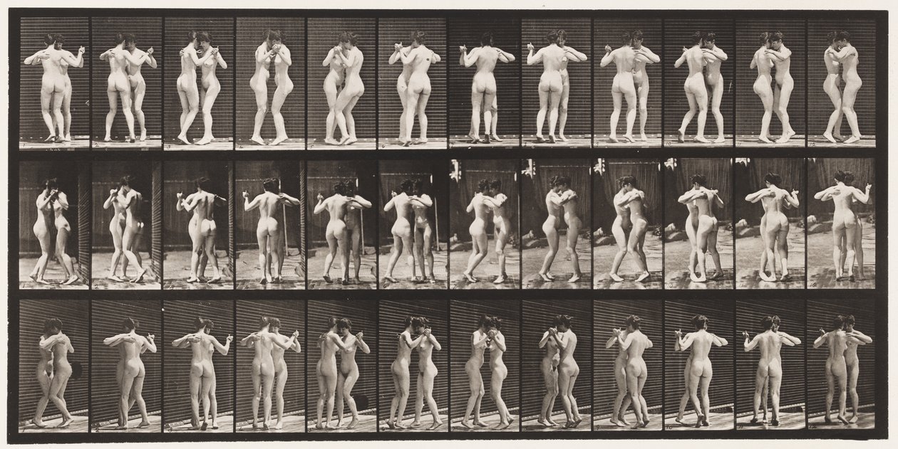 Tafel 196. Walzer tanzen, zwei Modelle von Eadweard Muybridge
