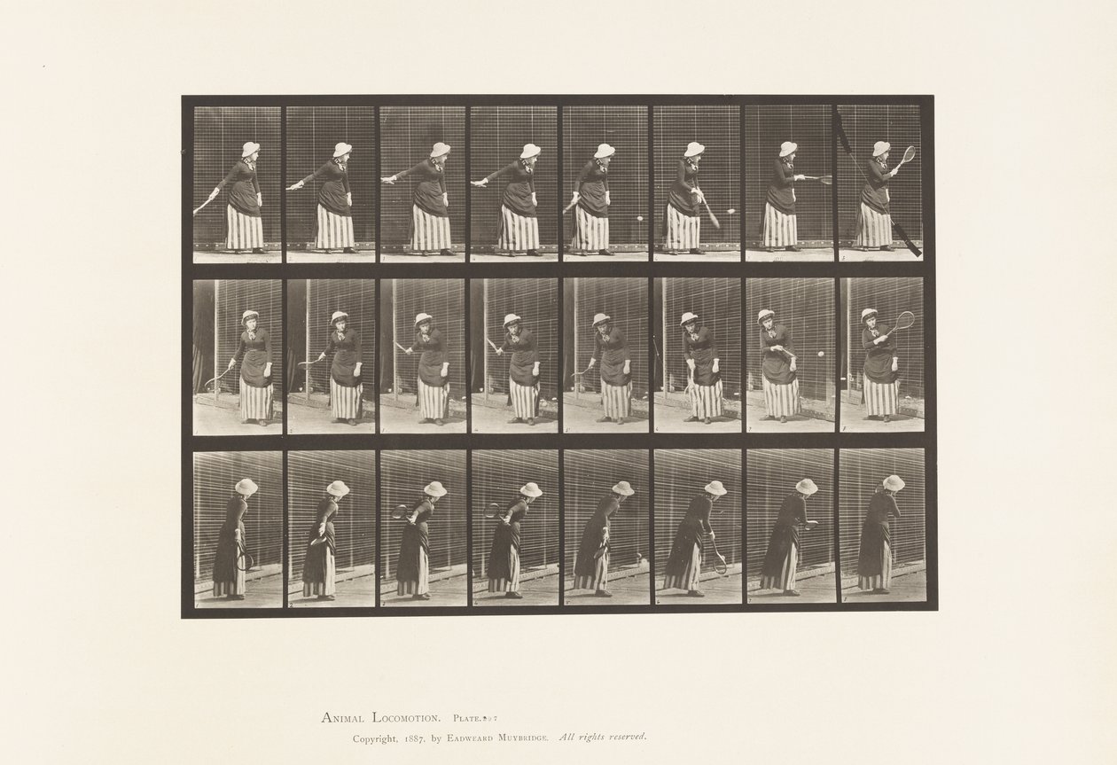 Tafel 297. Rasentennis von Eadweard Muybridge