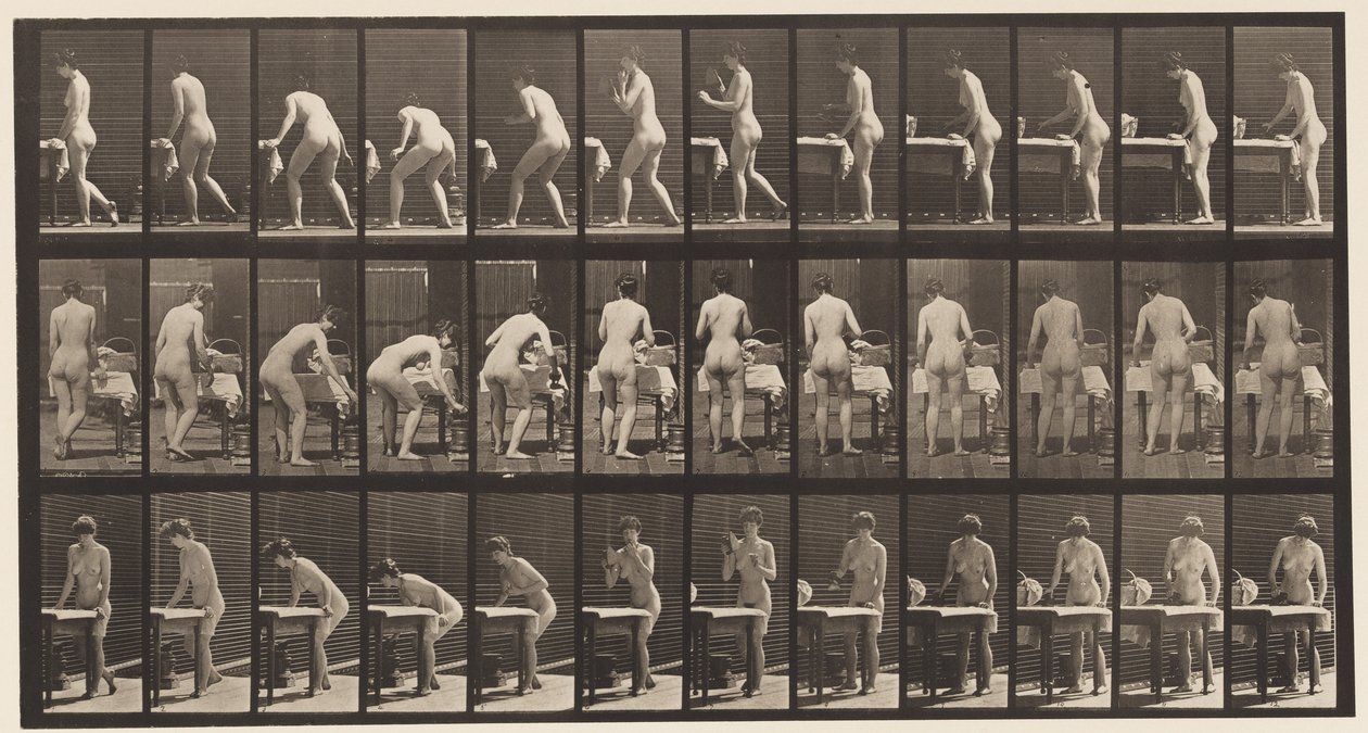 Tafel 435. Kleidung bügeln von Eadweard Muybridge