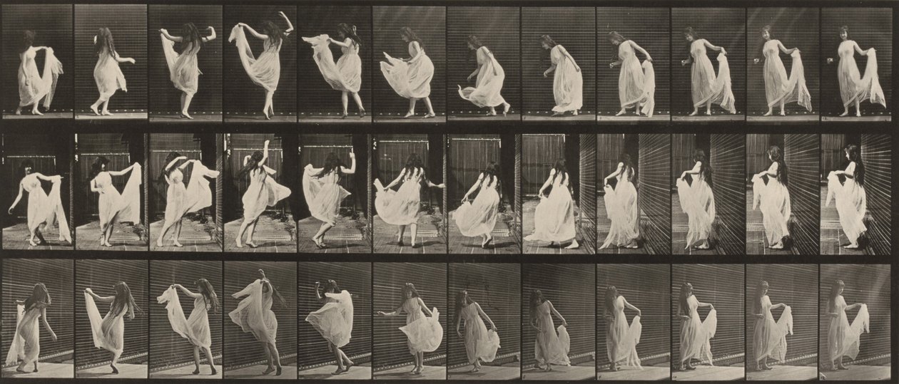 Tafel Nummer 193. Tanzen (Fantasietanz) von Eadweard Muybridge