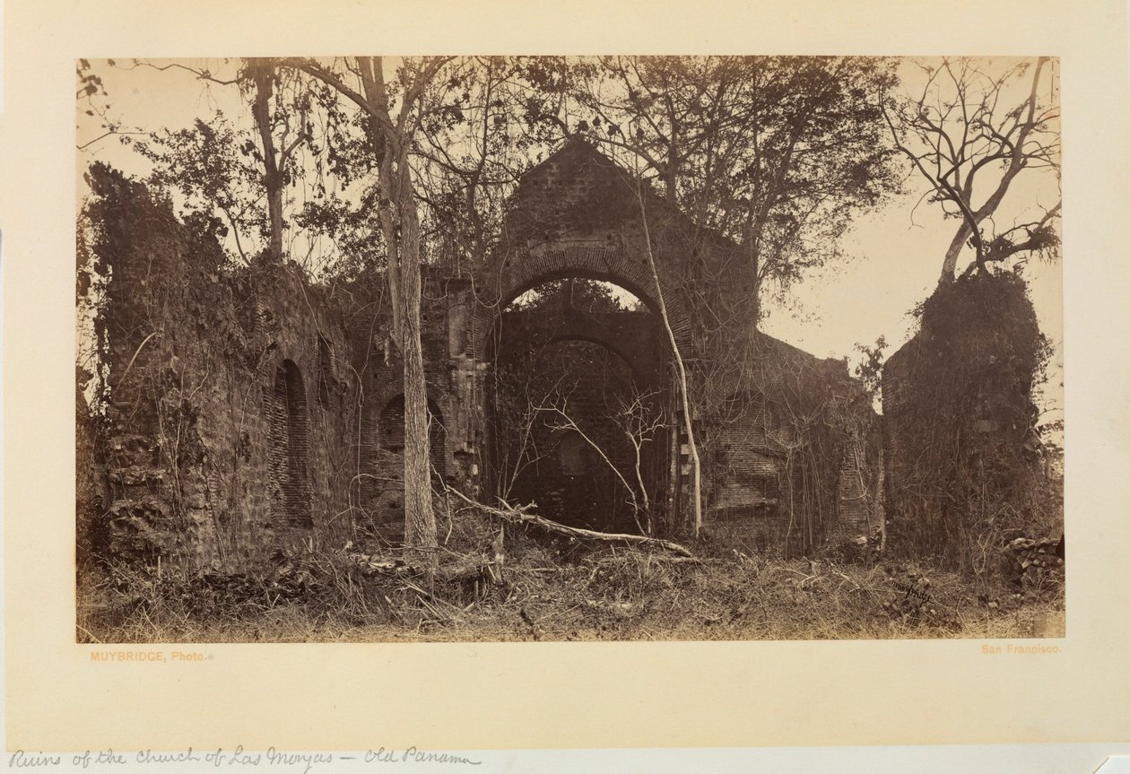 Ruinen der Kirche von Las Monjas, Alt-Panama von Eadweard Muybridge