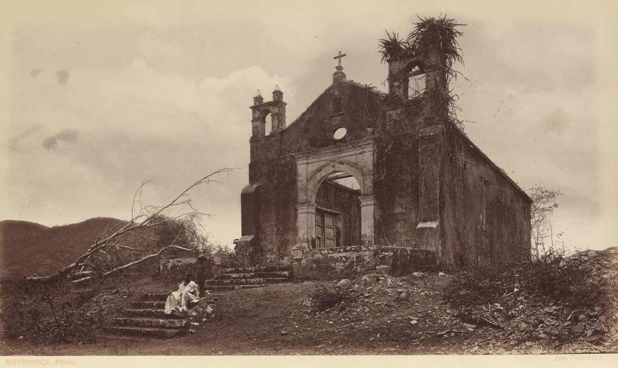Ruinen der Kirche San Miguel, Panama von Eadweard Muybridge