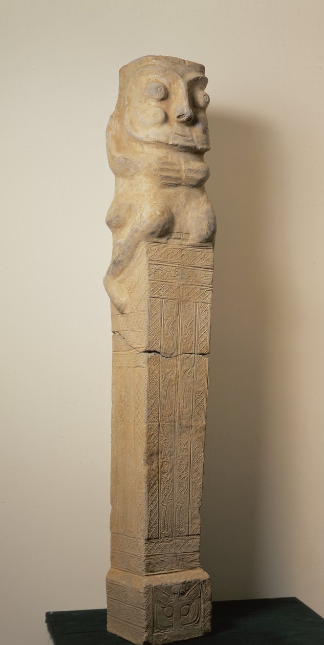 Frühe chinesische Keramik-Grabsturz, Grabartefakt, Östliche Han-Dynastie, 25-220 von Eastern Han Dynasty Chinese School