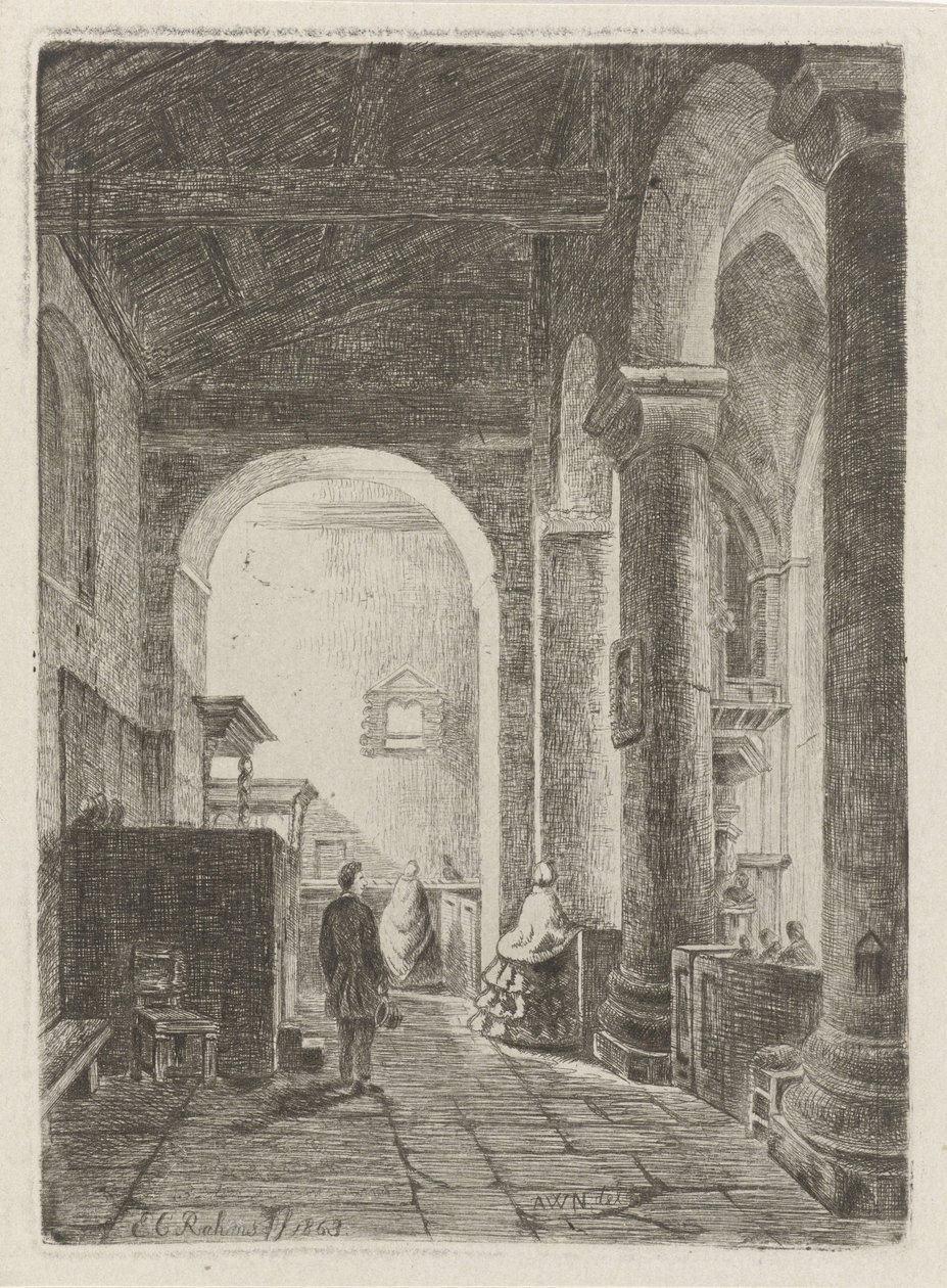 Innenraum einer Kirche von Eberhard Cornelis Rahms