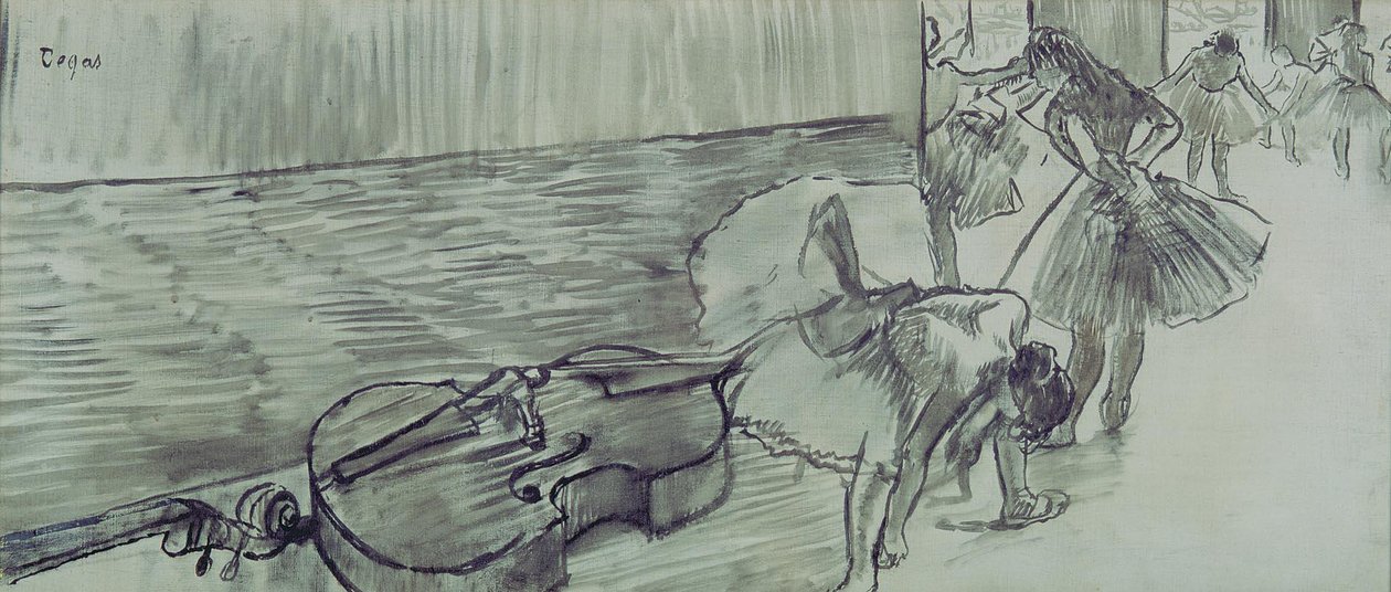 Ballettvorbereitungen von Edgar Degas