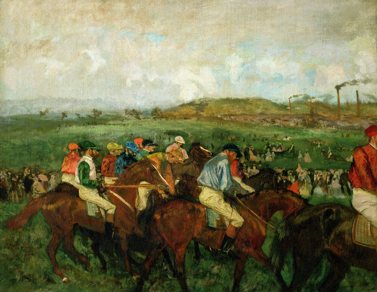 Gentlemen-Rennen. Vor der Abfahrt, 1862 von Edgar Degas