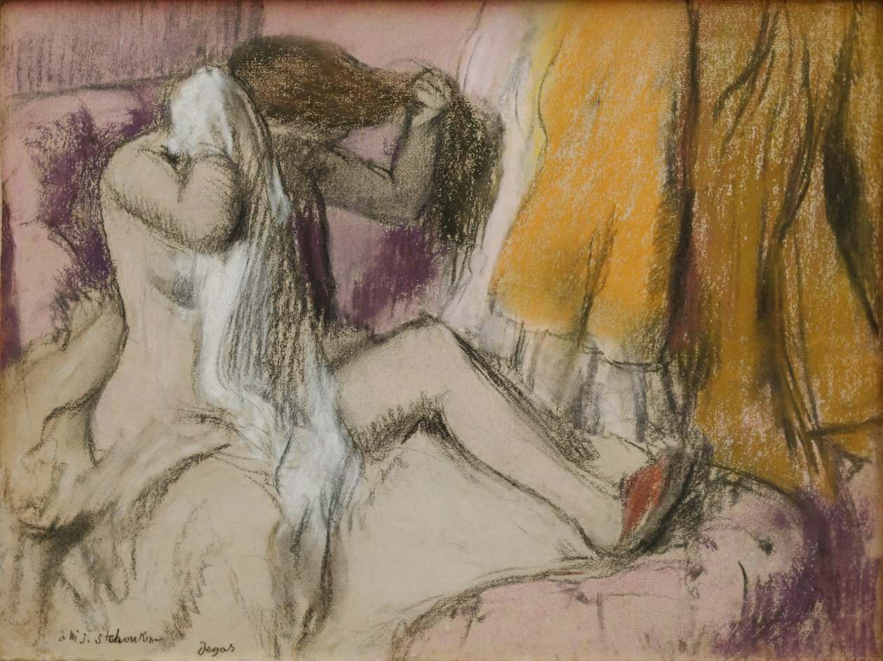 Nach dem Bad von Edgar Degas