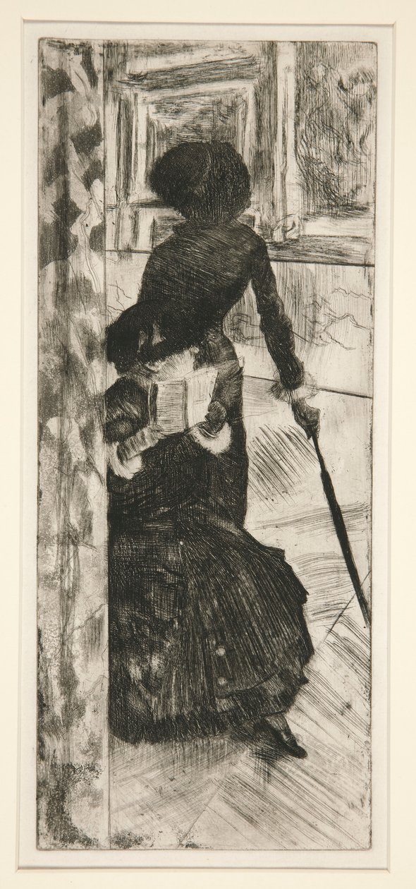 Im Louvre: Die Malerei (Mary Cassatt) von Edgar Degas