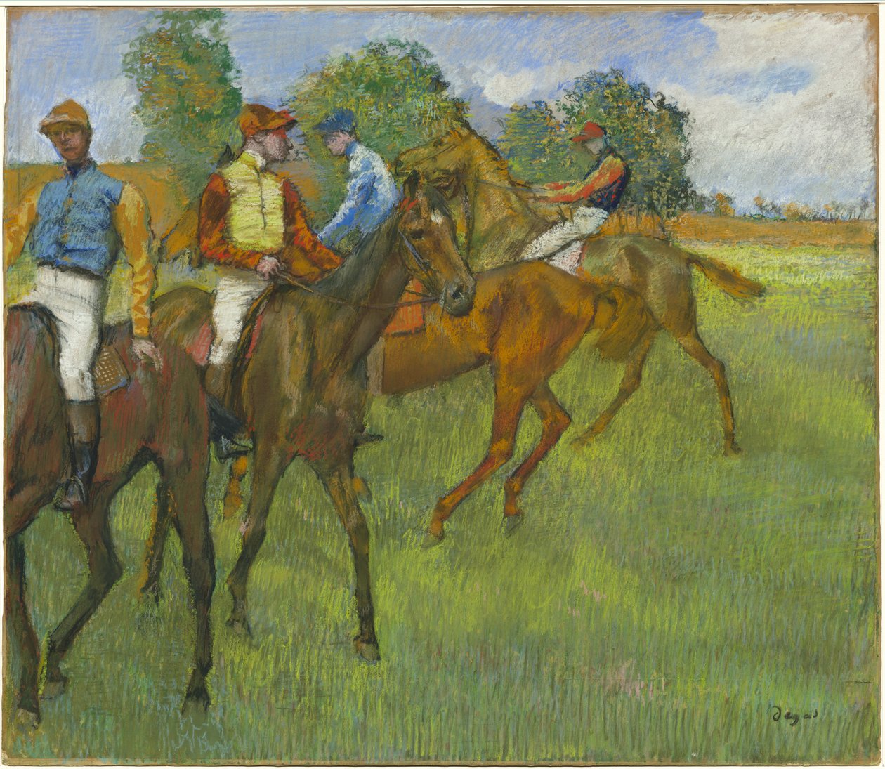 Vor dem Rennen, ca. 1887-89 von Edgar Degas