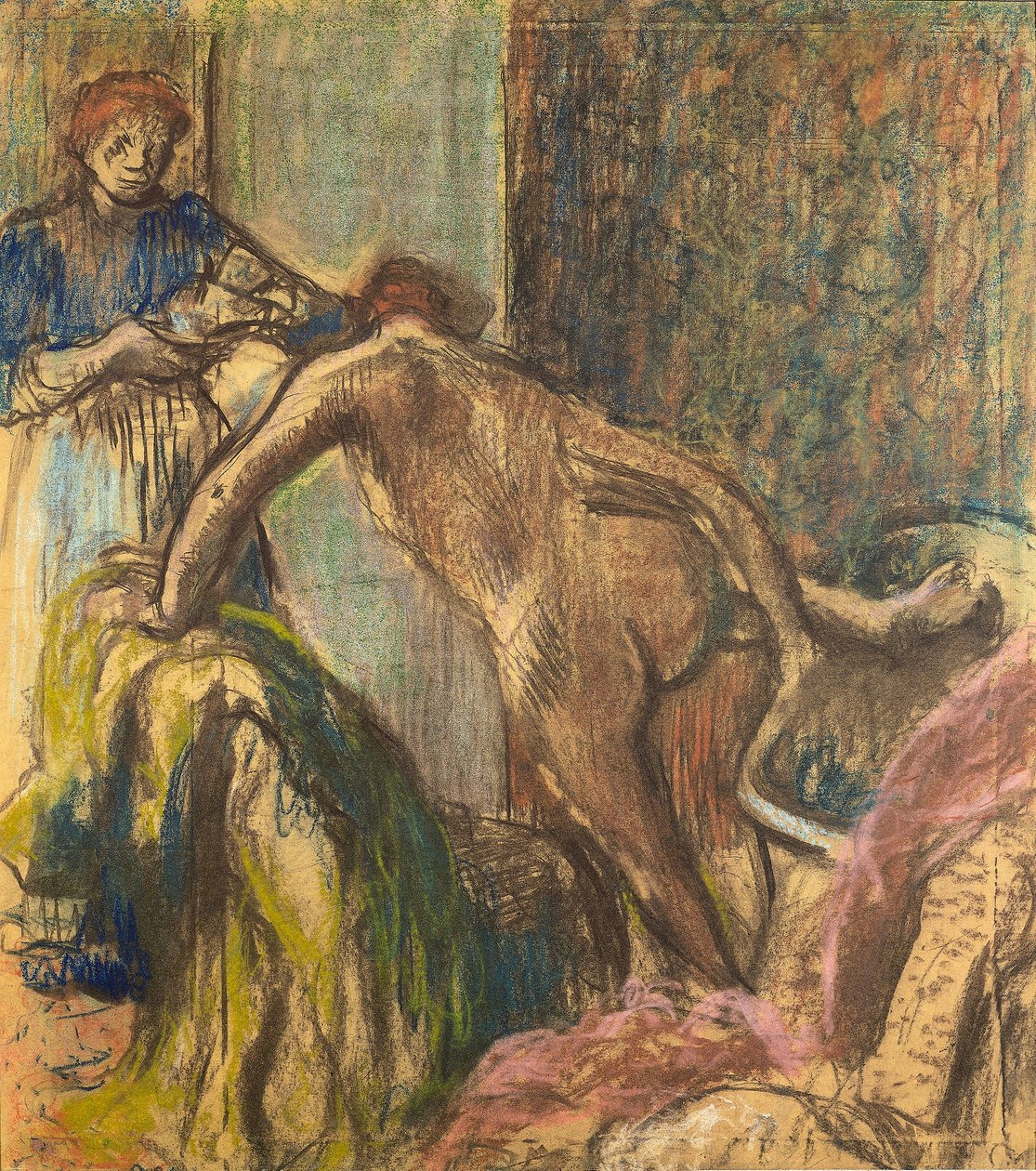 Frühstück nach dem Bad von Edgar Degas
