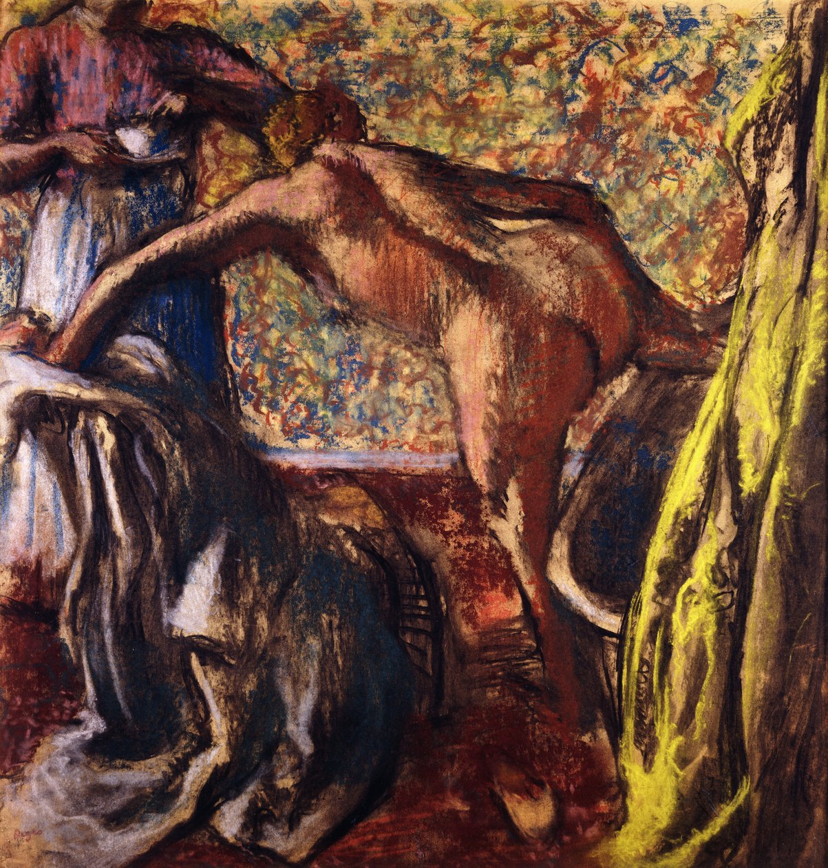 Frühstück nach dem Bad; Le Petit Déjeuner après le Bain, ca. 1895-98 von Edgar Degas