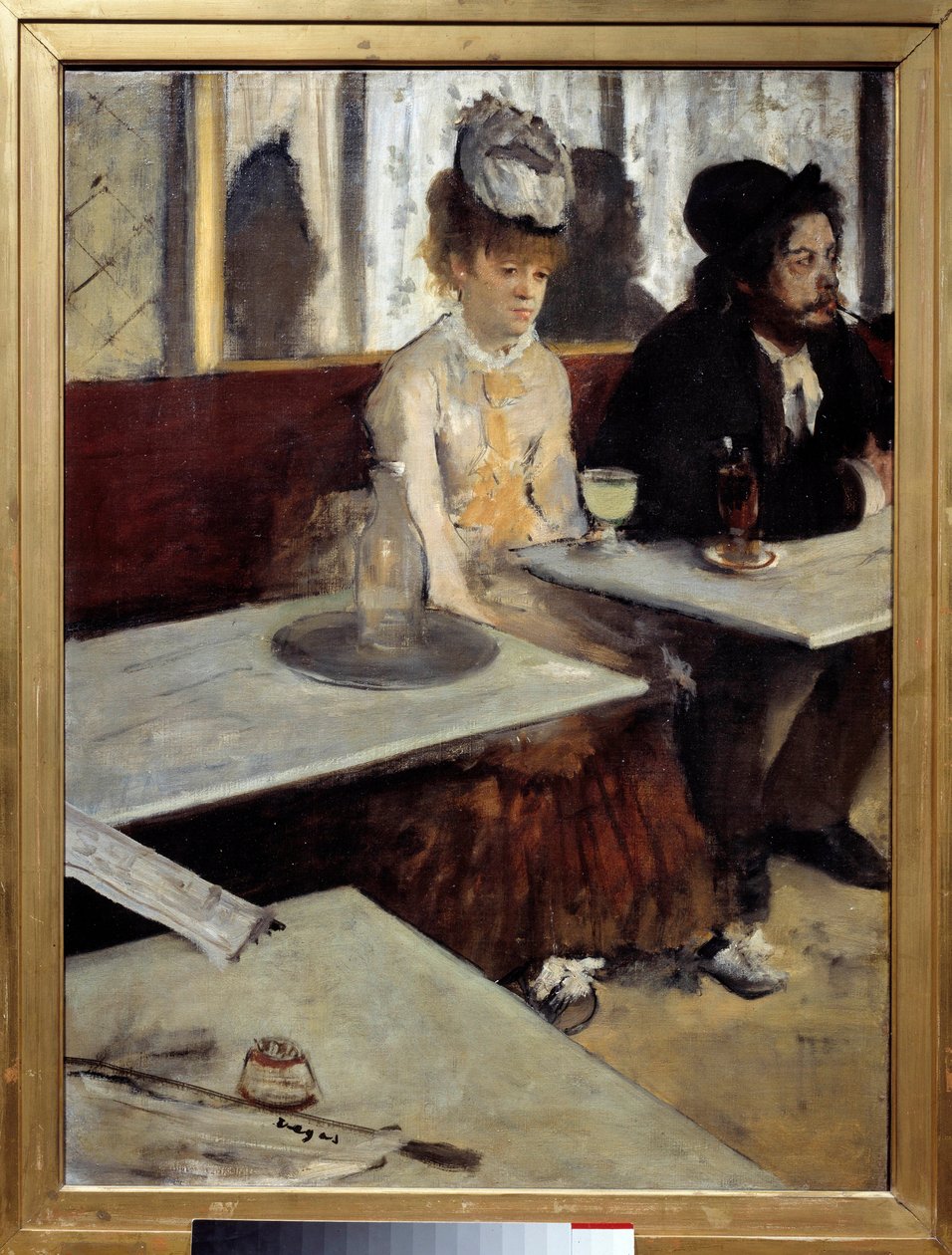 In einem Café auch genannt "Absinthe" Gemälde von Edgar Degas (1834-1917) 1875-1876. Dim. 92x68 m. Paris, Musée d