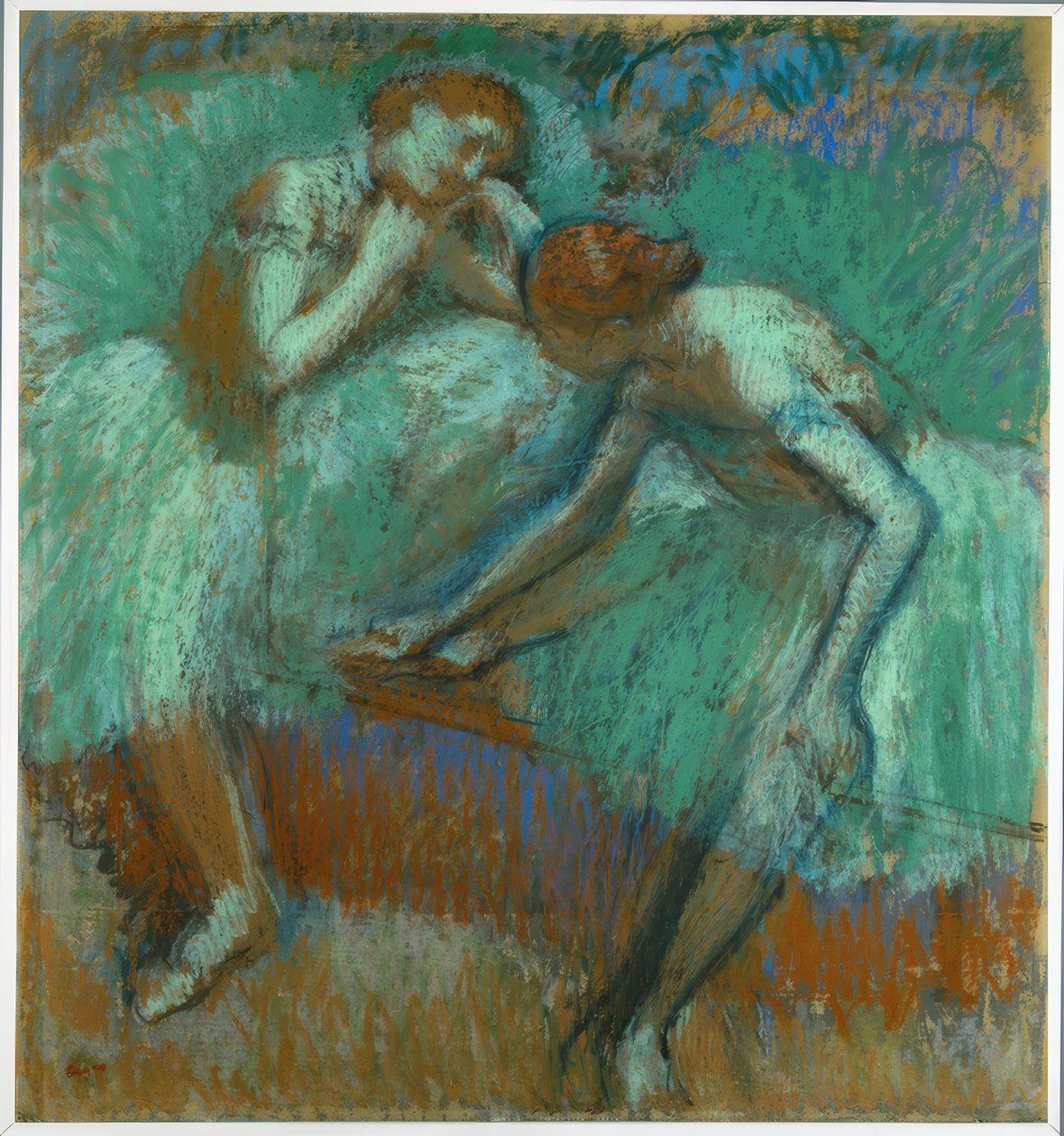 Die großen grünen Tänzerinnen von Edgar Degas