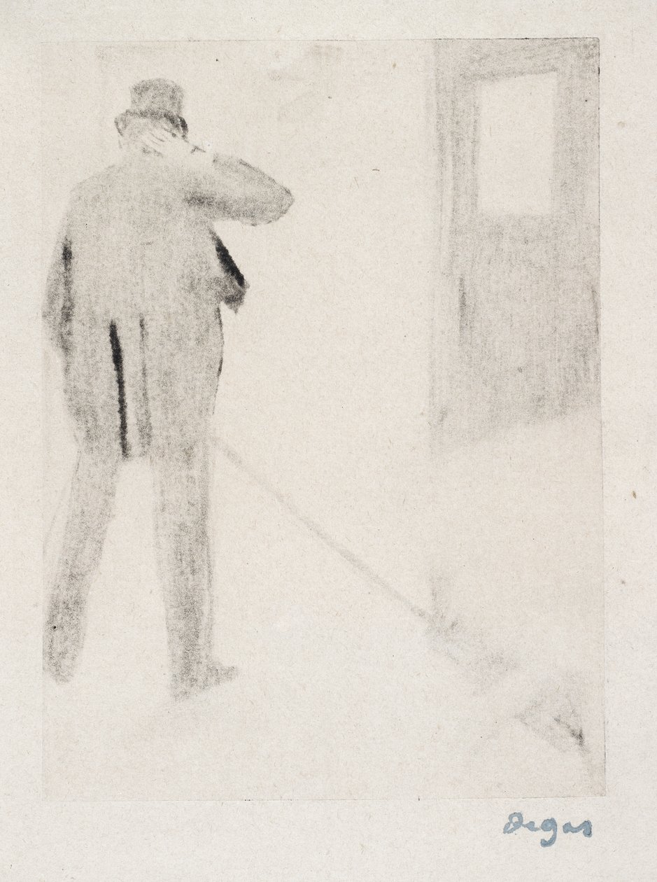 Ludovic Halévy hinter den Kulissen, ca. 1880-83 von Edgar Degas