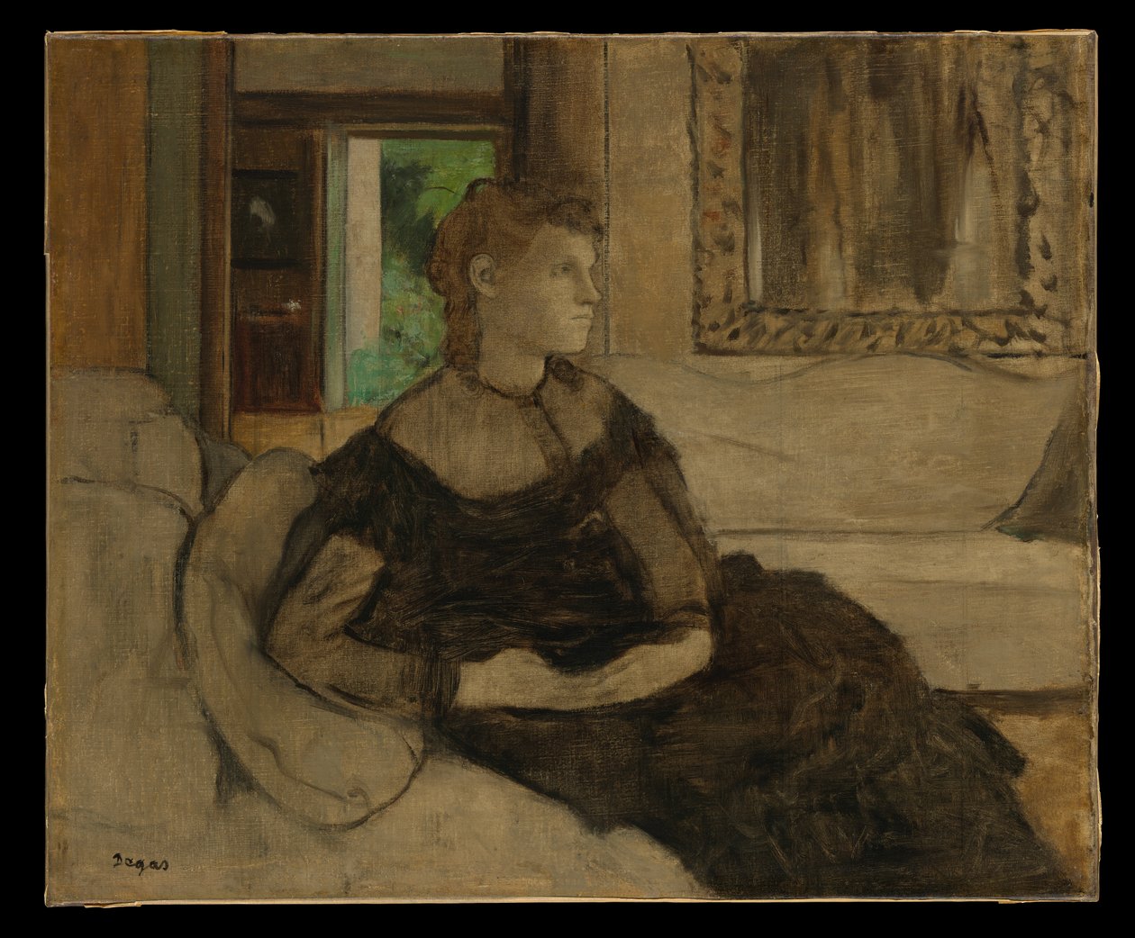 Madame Théodore Gobillard (Yves Morisot, 1838–1893) von Edgar Degas
