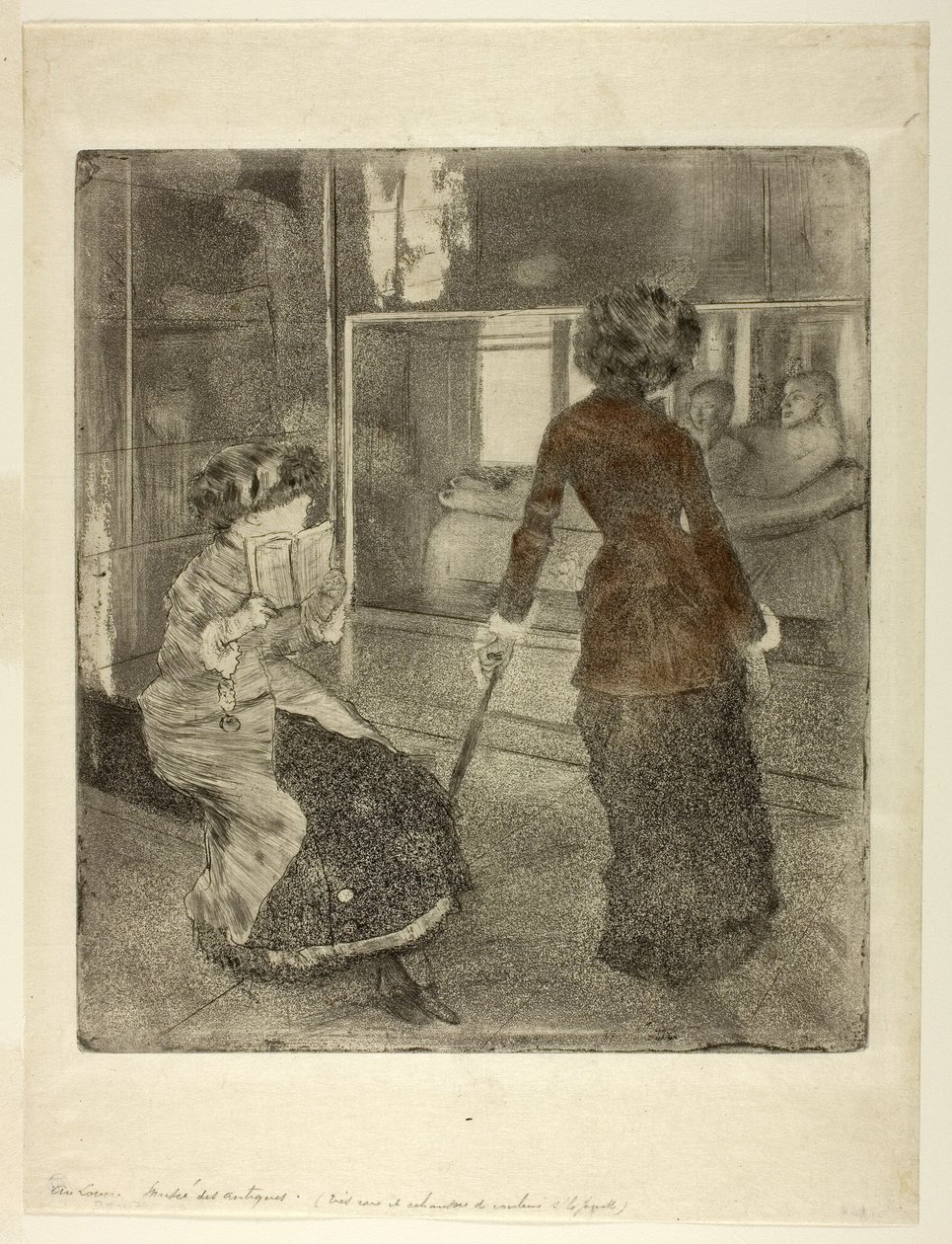 Mary Cassatt im Louvre: Die etruskische Galerie von Edgar Degas