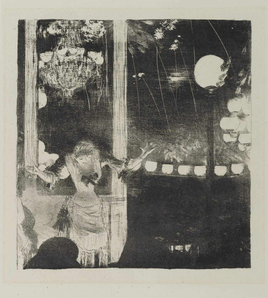 Mlle Becat im Café des Ambassadeurs, 1877-78 von Edgar Degas