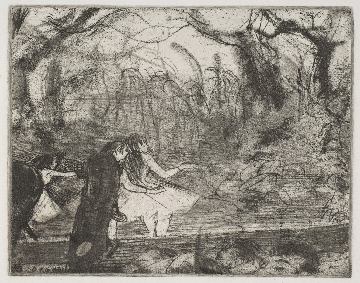 Auf der Bühne III, 1876-77 von Edgar Degas