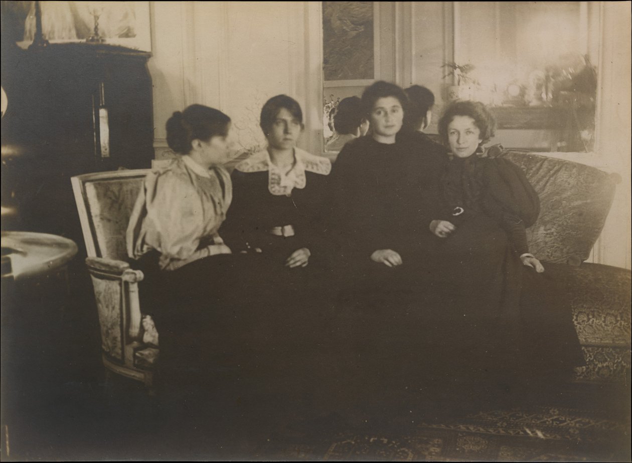 Paule Gobillard, Jeannie Gobillard, Julie Manet und Geneviève Mallarmé von Edgar Degas