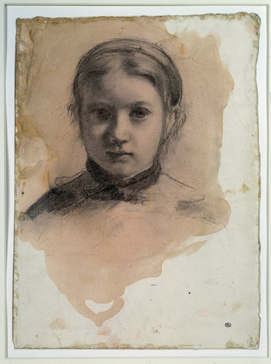 Porträt von Giovanna Bellelli (Studie für „Die Bellelli-Familie“)  von Edgar Degas