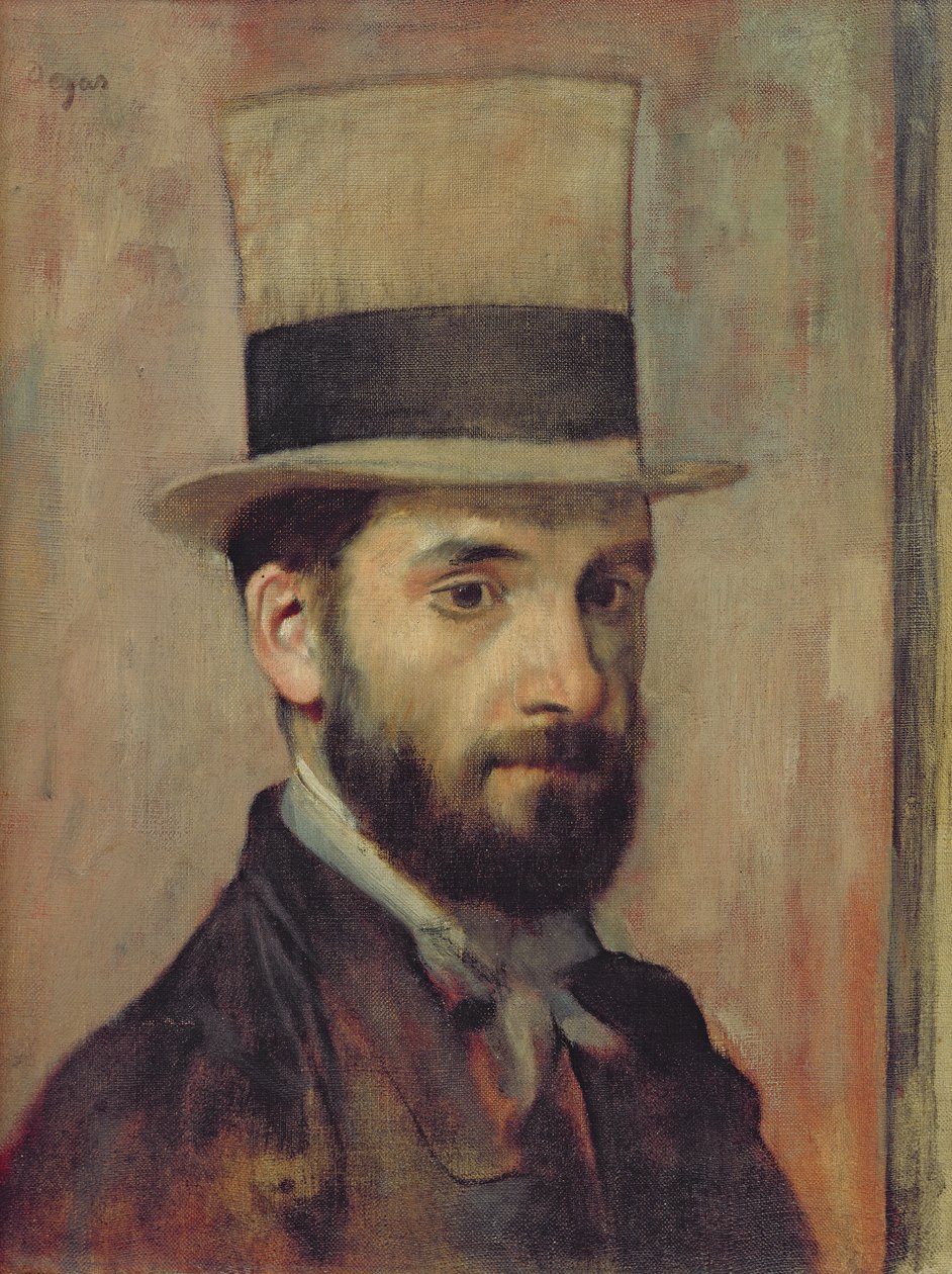Porträt von Leon Bonnat (1833-1922) ca. 1863 von Edgar Degas