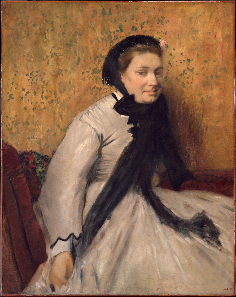 Porträt einer Frau in Grau von Edgar Degas