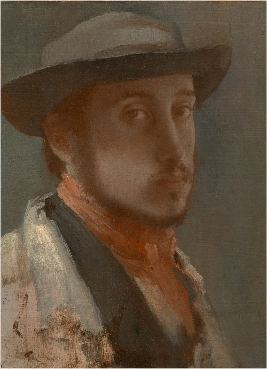 Selbstporträt, ca. 1858 von Edgar Degas