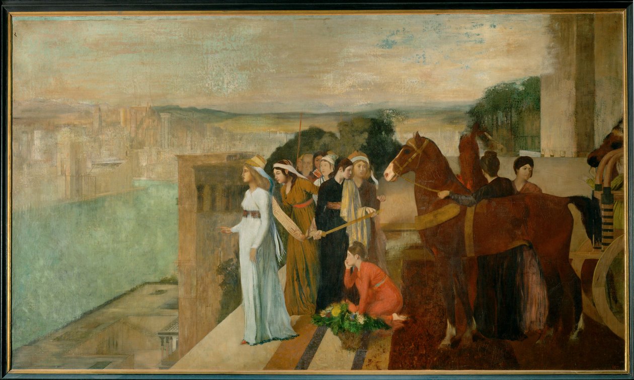 Semiramis baut Babylon von Edgar Degas