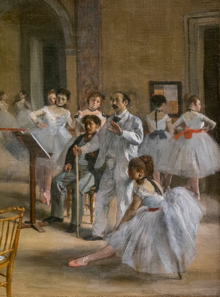 Die Tanzlektion (Detail) von Edgar Degas