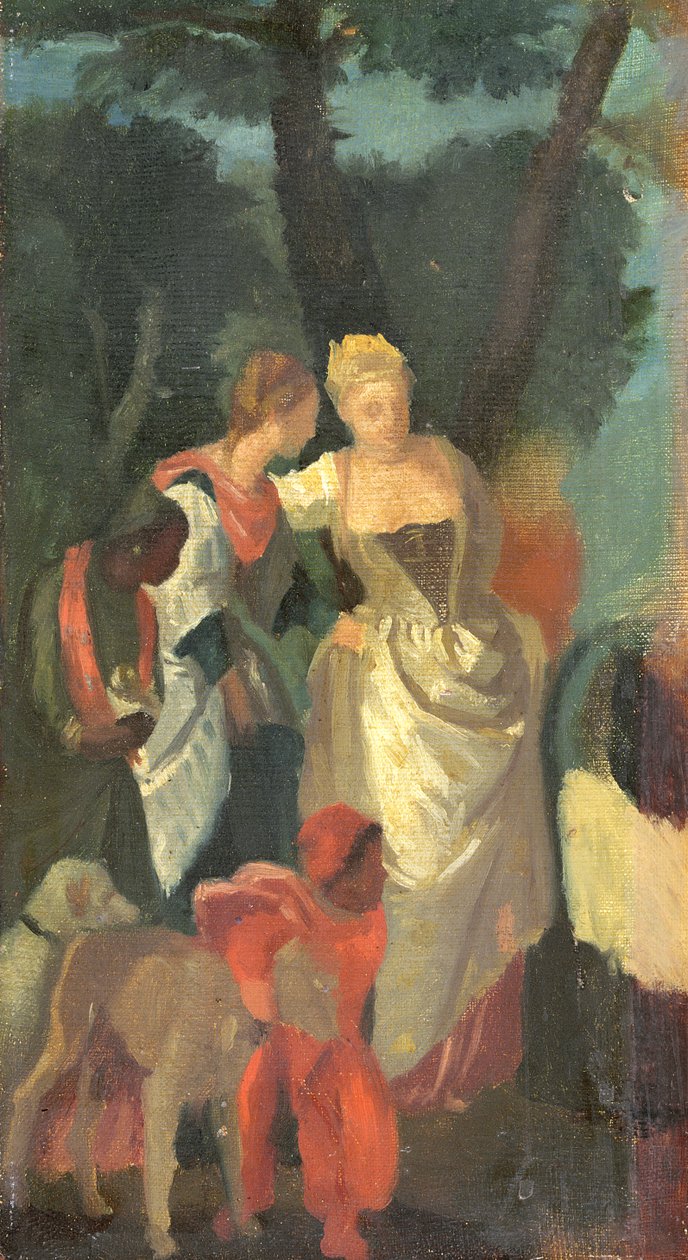 Das Auffinden des Moses, nach einem Gemälde von Veronese, späte 1860er Jahre von Edgar Degas