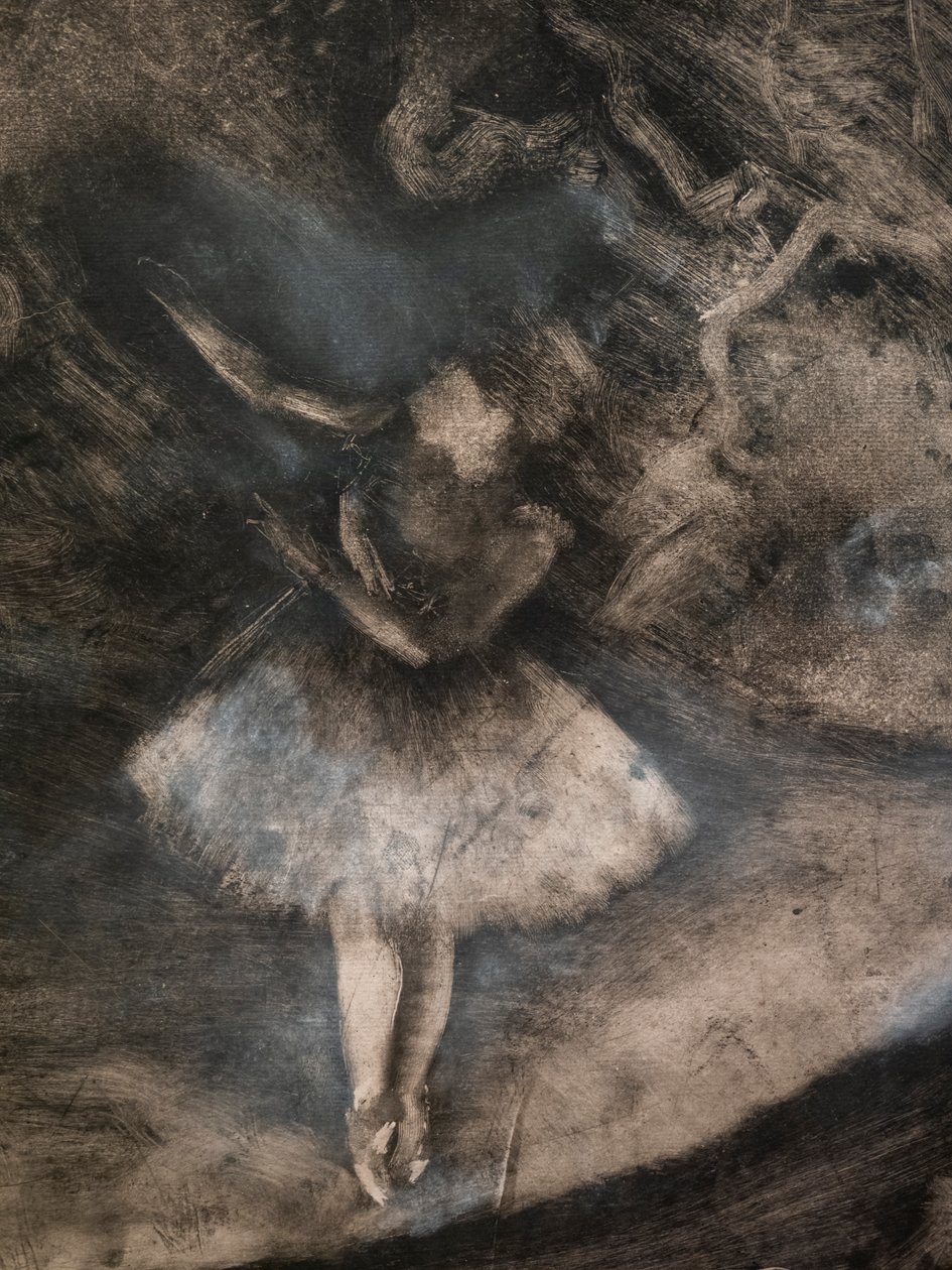 Der Ballettmeister (Detail) (ausgeführt in Zusammenarbeit mit Ludovic Lepic) von Edgar Degas