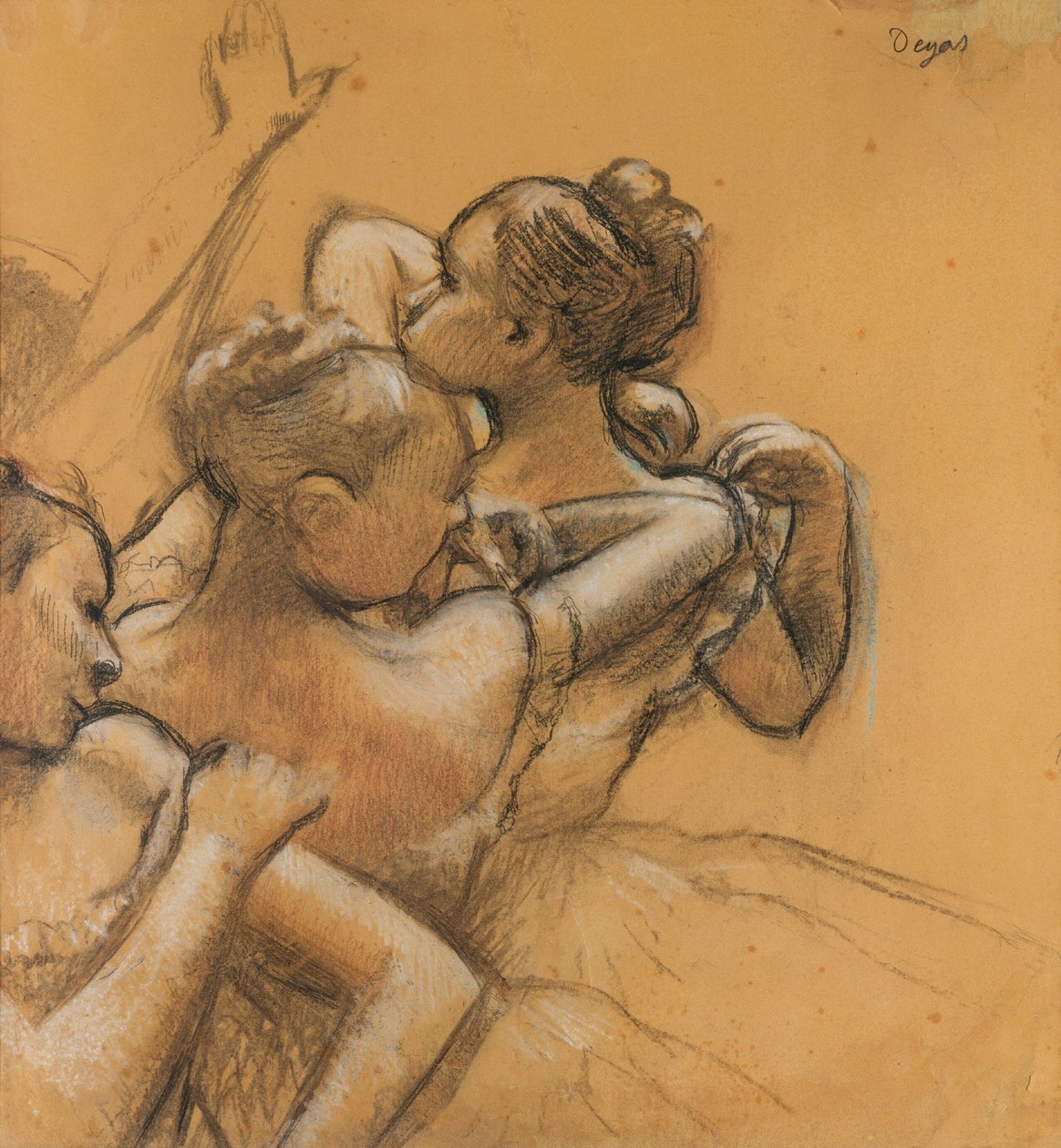 Drei Tänzerinnen, ca. 1895-99 von Edgar Degas