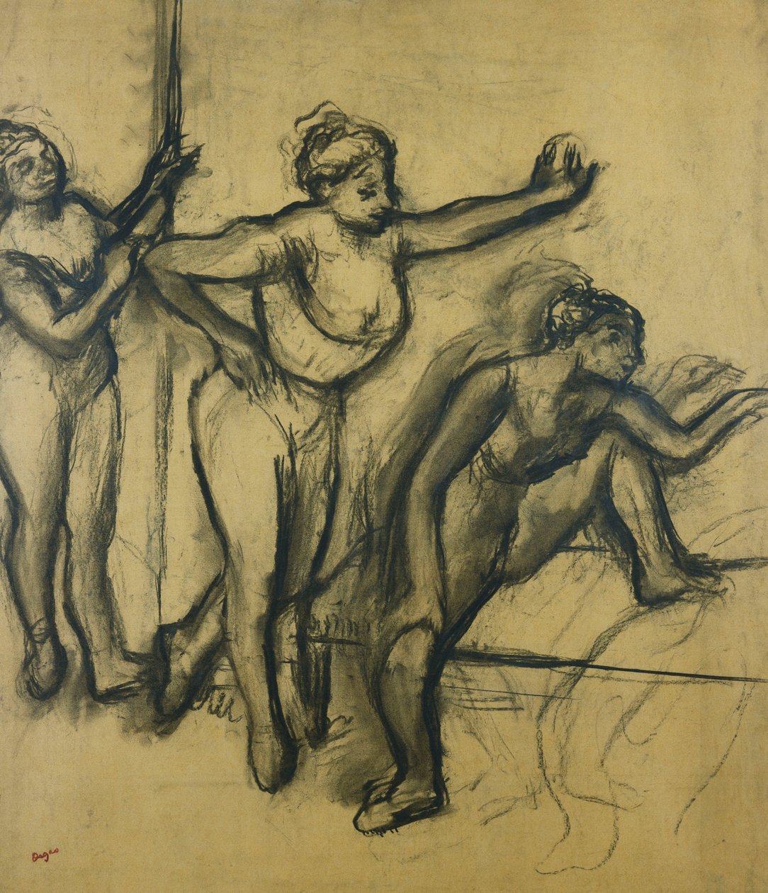 Drei Tänzerinnen im Trikot von Edgar Degas