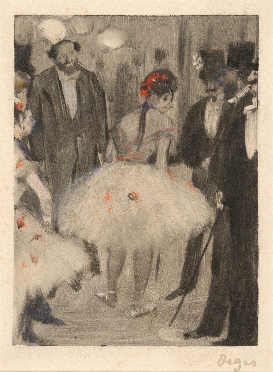 Virginie wird bewundert, während der Marquis Cavalcanti zusieht von Edgar Degas