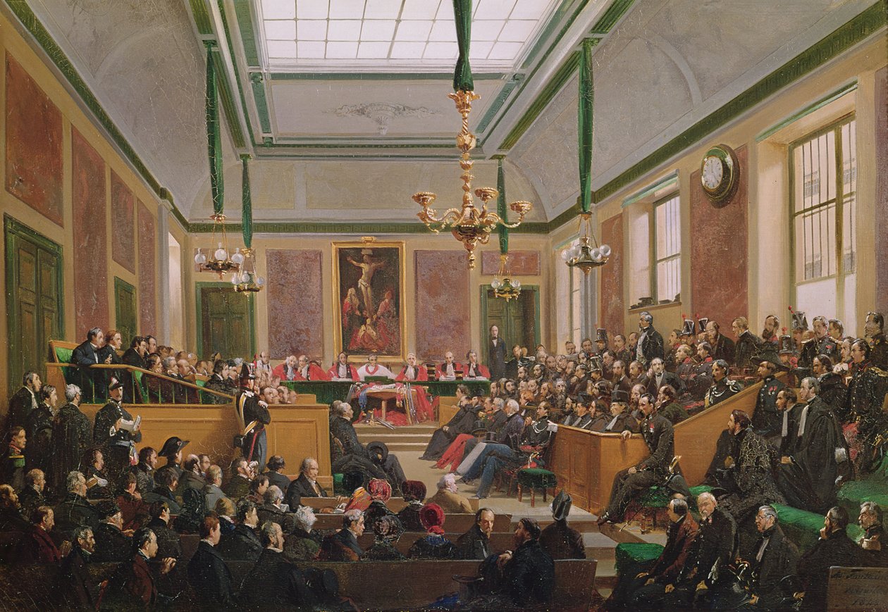 Das Hohe Gericht von Versailles, 7. März 1849 von Edme Adolphe Fontaine