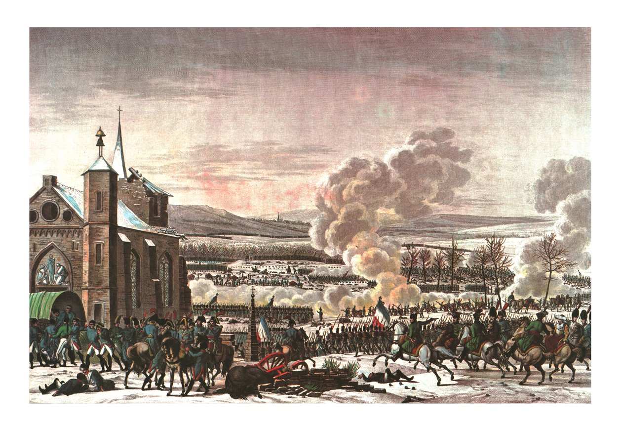 Die Schlacht bei Eylau, 9. Februar 1807, ca. 1850 von Edme Bovinet