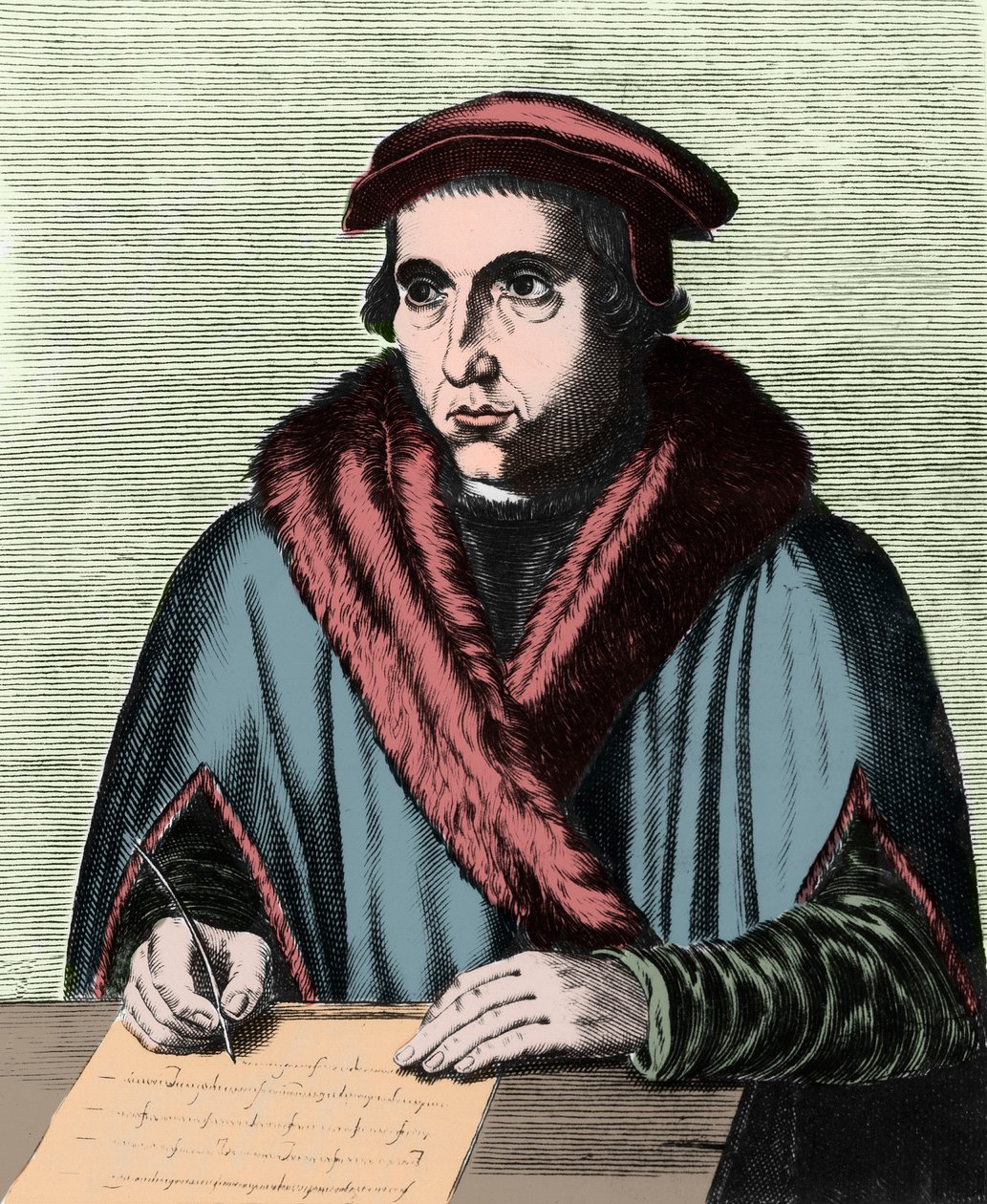 Porträt von Juan Luis Vives (1492-1540), spanischer Humanist und Philosoph von Edme de Boulonois