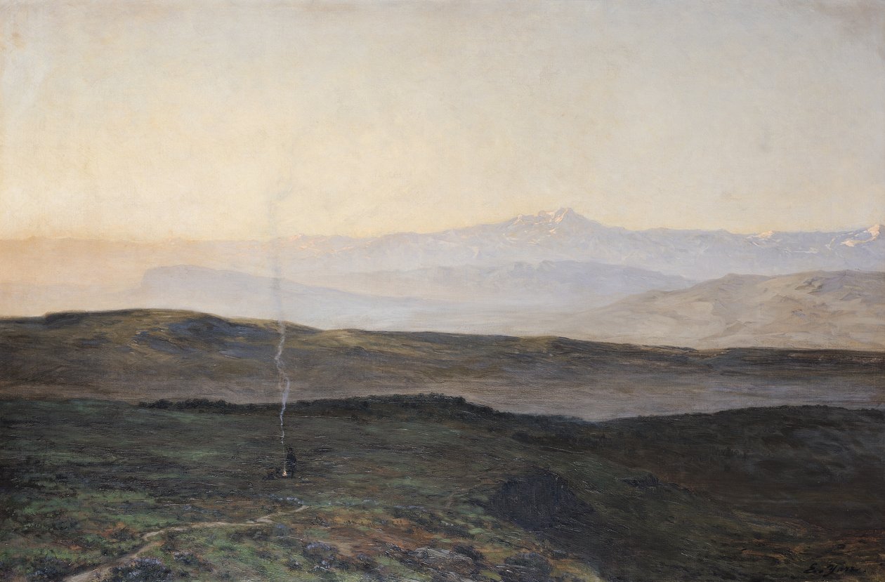 Blick auf die Pyrenäen von Plague von Edmond Yarz