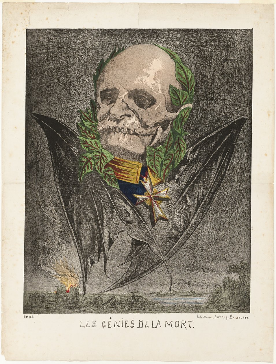 Wilhelm I., König von Preußen, aus Les Génies de la Mort von Edmond Guilliaume