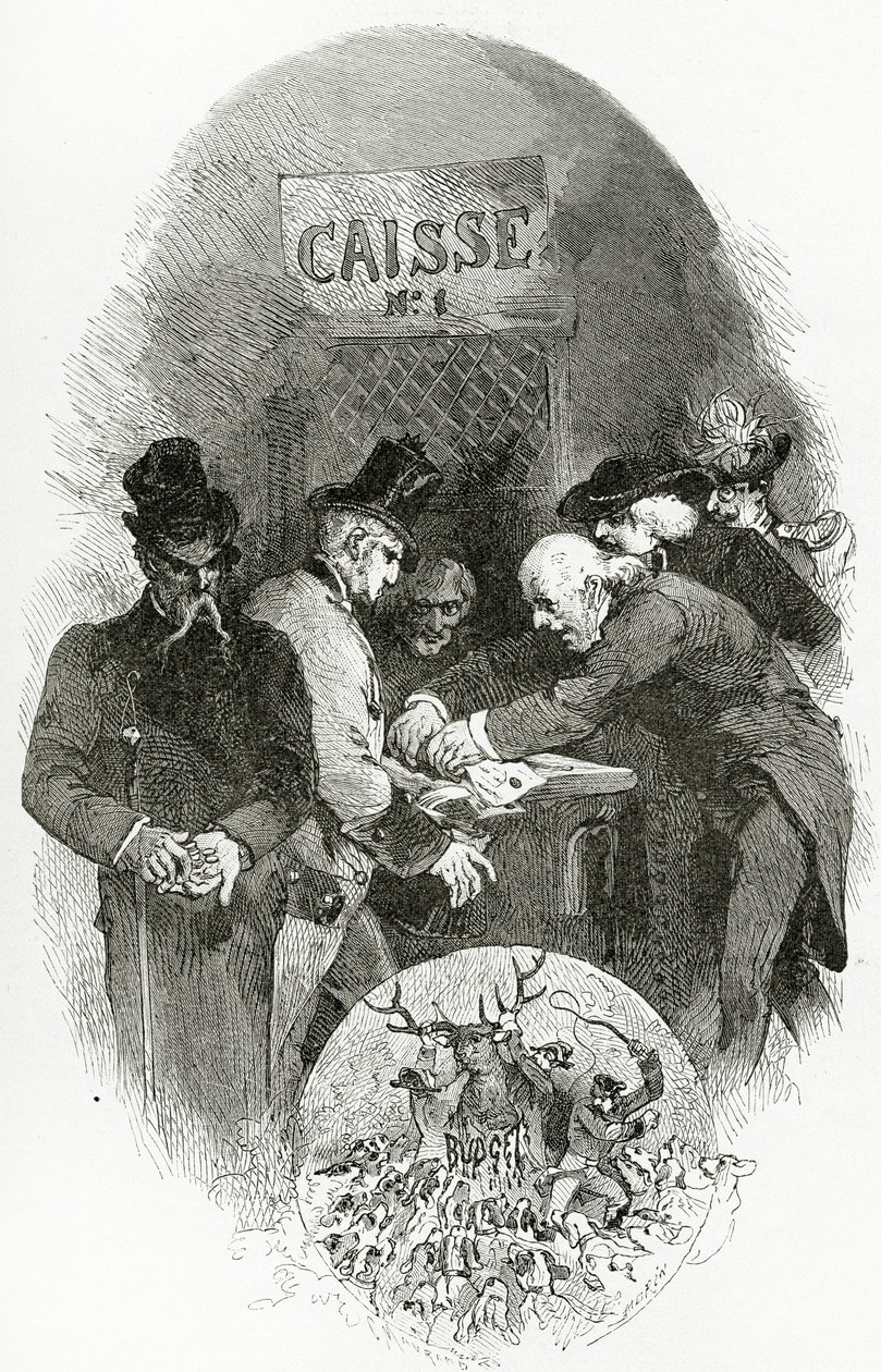 Emargement - Illustration aus Napoléon le Petit, 19. Jahrhundert von Edmond Morin