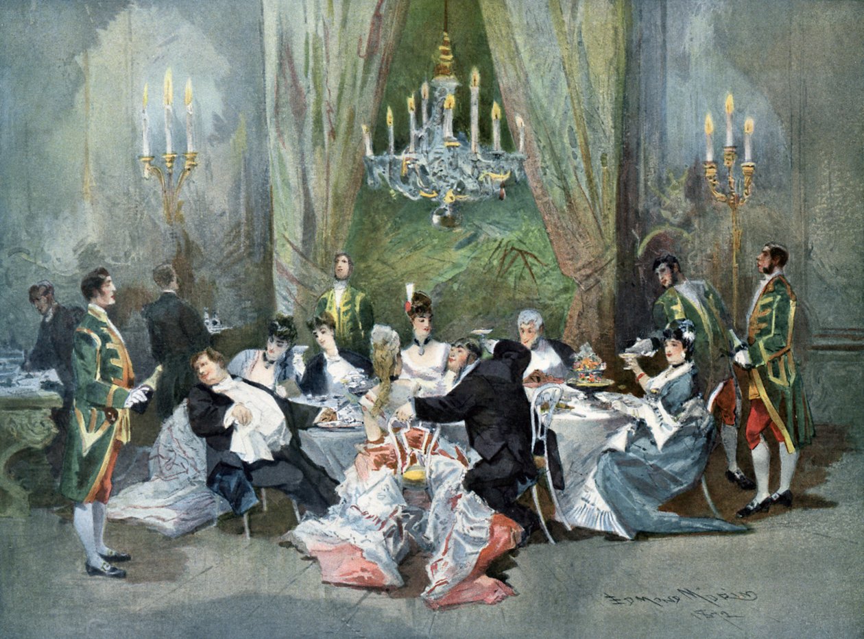 Le Réveillon - Vaudeville-Stück geschrieben von Henry Meilhac und Ludovic Halévy von Edmond Morin