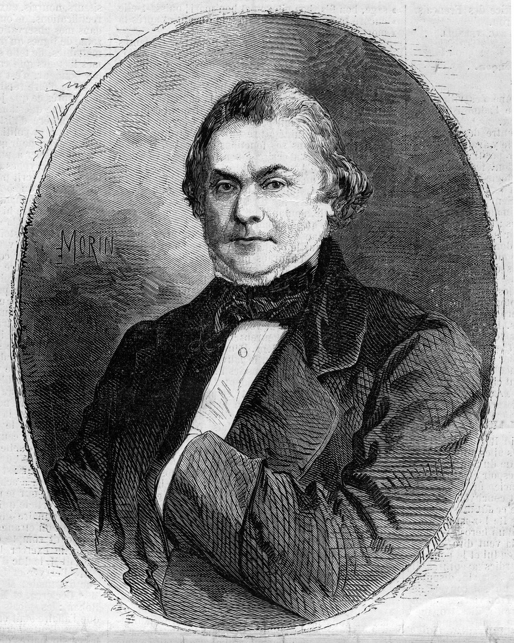 Porträt von Claude Alphonse Delangle (1797-1869), französischer Richter und Politiker. Gravur von Morin in „Die illustrierte Welt“ Nr. 63 vom 26. Juni 1858. von Edmond Morin