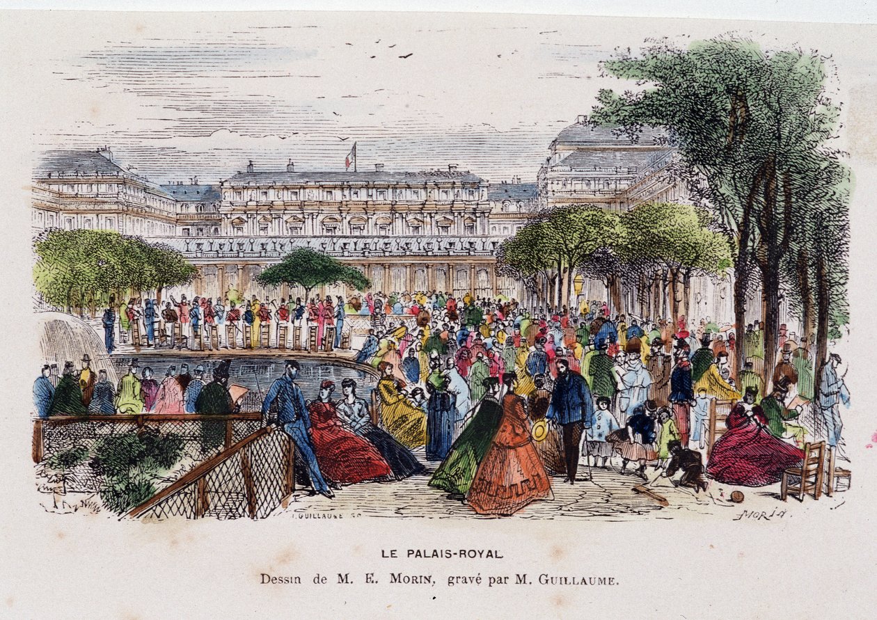 Der Königspalast - Zeichnung von Morin, circa 1830 von Edmond Morin