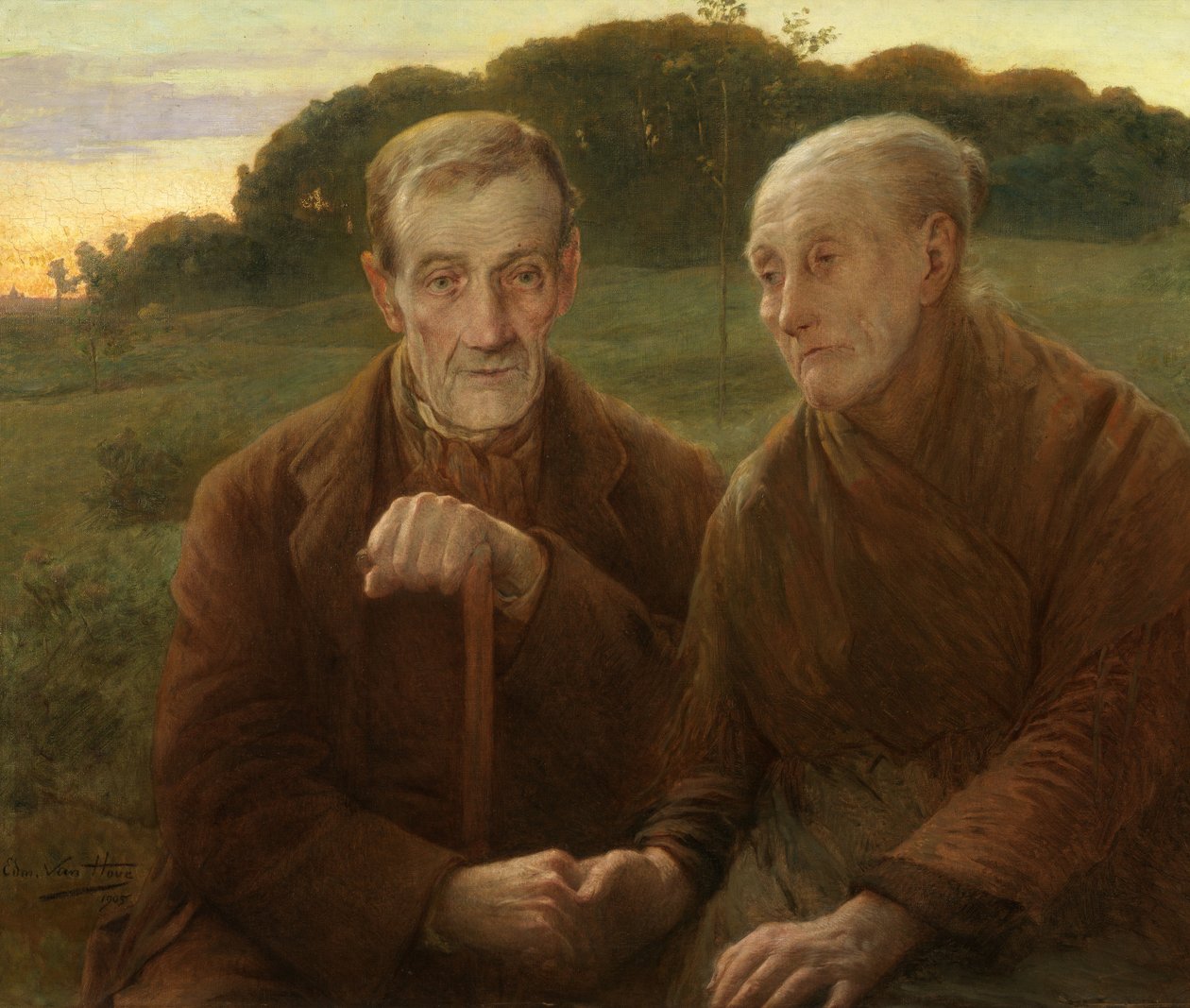 Lebenssonnenuntergang von Edmond Theodor van Hove