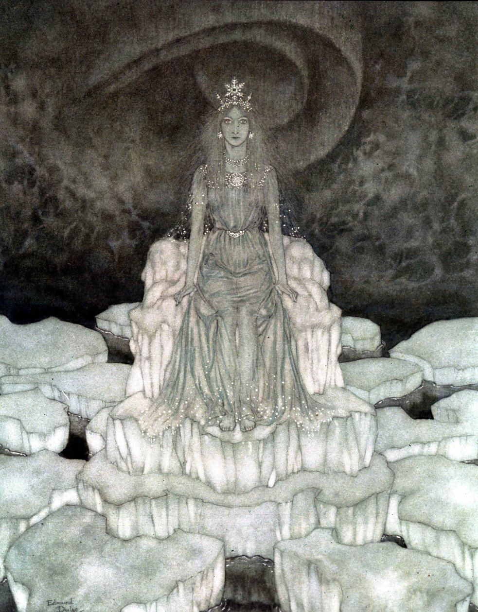 Die Schneekönigin in Majestät von Edmund Dulac